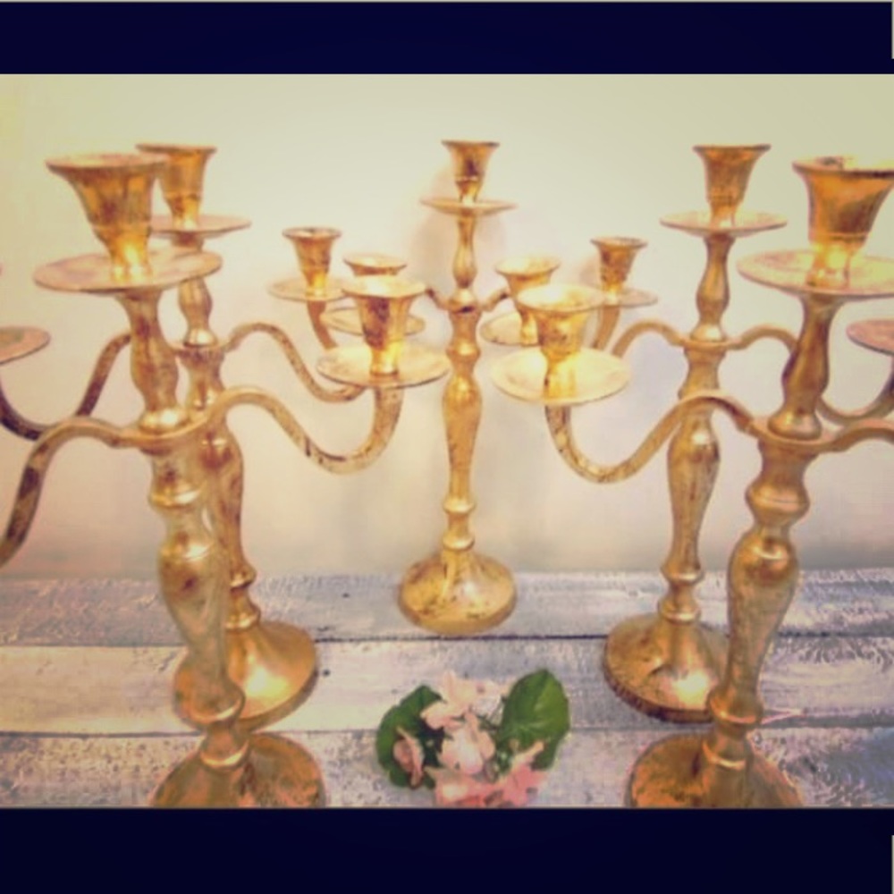 9 candelabras 15” tall